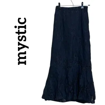 mystic 미스틱 레이스 머메이드 스커트 블랙 F