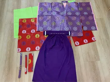 당의 표적 단 하카마 십이 헤이안 복식 신직