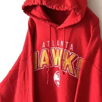NBA 애틀랜타 호크스 맨투맨 후드티 레드 빨간색 구제 의류