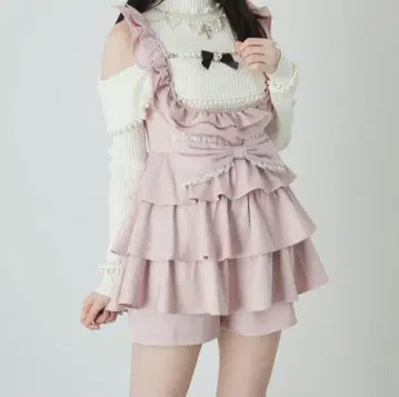 앙크루즈 프린세스 펄 리본 setup 핑크