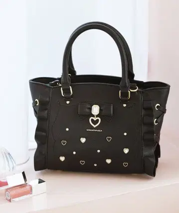 사만사 베가 사이드 레이스업 리본 비쥬 미니 플래터