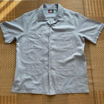 D'Accord 반팔 셔츠 XL 라이트 그레이 메이드 인 USA