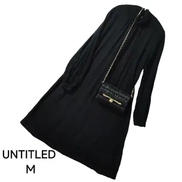 UNTITLED 블랙 긴팔 원피스 M