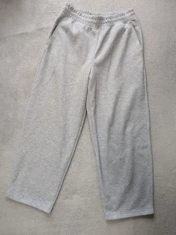 유니클로C 맨투맨 와이드 팬츠 L 그레이