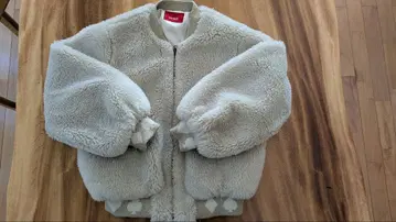 Pink House 베이지 플리스 자켓