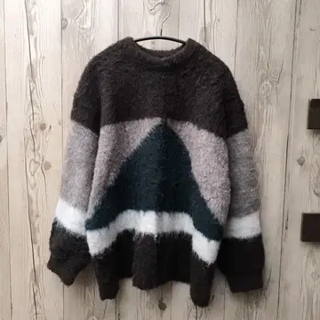 FREAK'S STORE 프릭스스토어 울 혼방 니트 스웨터 브라운 계열