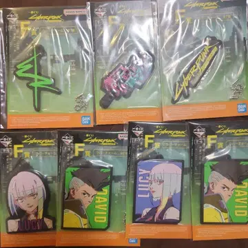 제일복권 사이버펑크 엣지러너 F상 러버 참 6종 세트