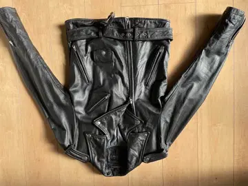 블랙 더블 라이더 자켓