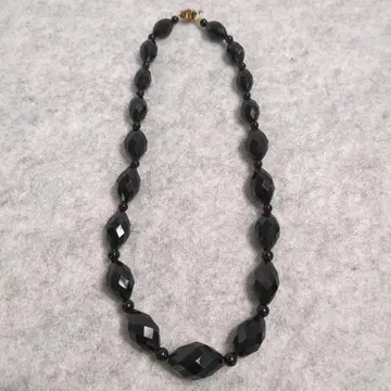 오닉스 블랙 목걸이 빈티지 생전 정리