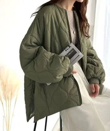 JaVa 사이드 지퍼 퀼팅 자켓
