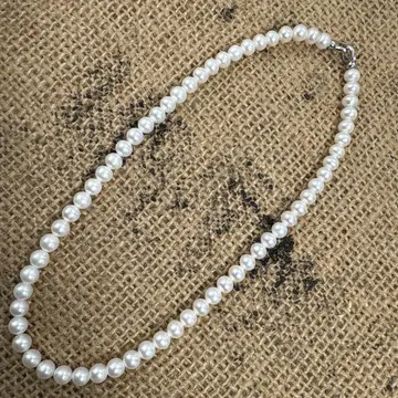 진주 펄 목걸이 925 7mm