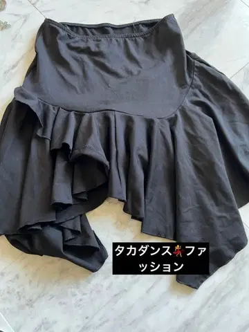 타카댄스 패션 스커트 블랙
