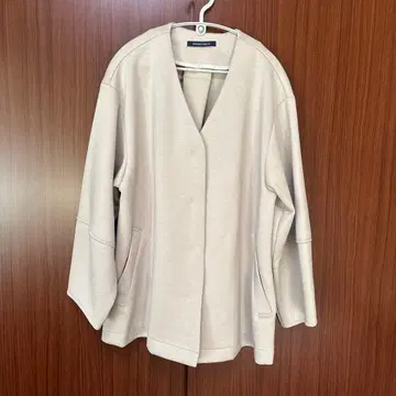 미사용 마블왈츠 분또 소재 노카라 자켓