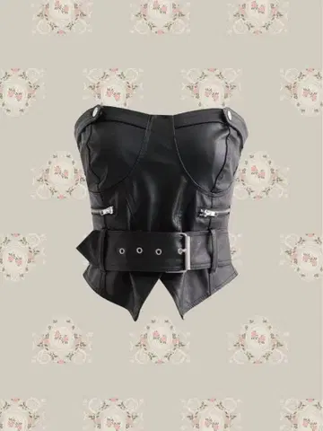 LA POMME petit / 벨트 포함 PU 튜브탑