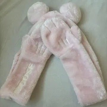 디즈니 핑크 머플러