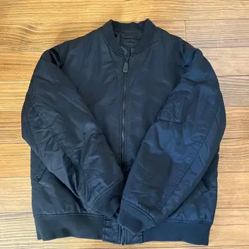 UNIQLO 유니클로 MA-1 블루종 플라이트 패딩 자켓 블랙 XL