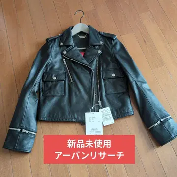 미사용 새상품 어반 리서치(SonnyLabel) 라이더 자켓 소가죽 블랙