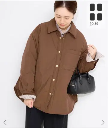 슬로브 이에나 [ 흡습 발열 ] TOPTHERMO 셔츠 블루종 브라운