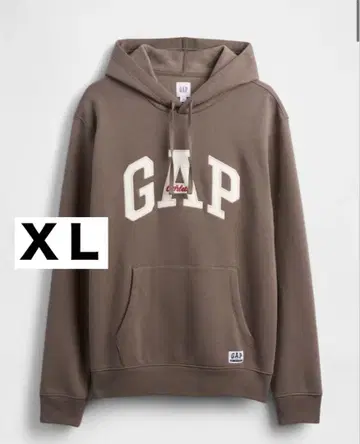 1점만 새상품 GAP 로고 후드티 XL 브라운 gap 후드티 브라운