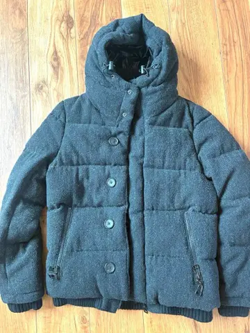 나노 유니버스 니시카와 다운 S 트위드풍 울 블렌드 다운 85% 고급