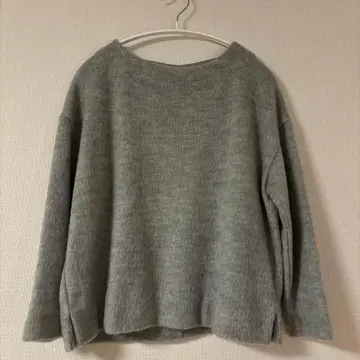 [ BEAUTY&YOUTH ] 니트 보드넥 와이드