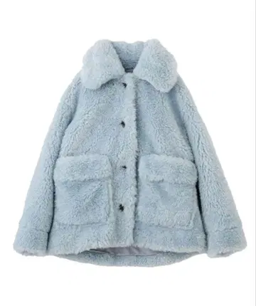 완판 M 사이즈 코코딜 새상품 퍼 보아 블루종