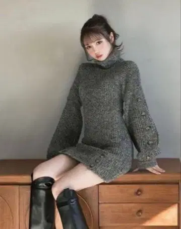 andmary 레나 미니 드레스 그레이