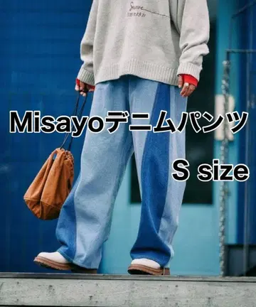 니코앤드 미사요 데님 팬츠 S 사이즈 블루 [be with M]