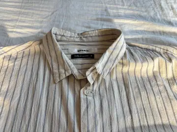 쿼드로 스트라이프 긴팔 셔츠 L