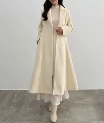 CENEA 허리 쉐이프 싱글 체스터 코트