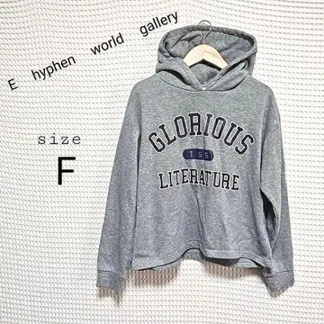 E hyphen world gallery 로고 후드티 F 사이즈 그레이