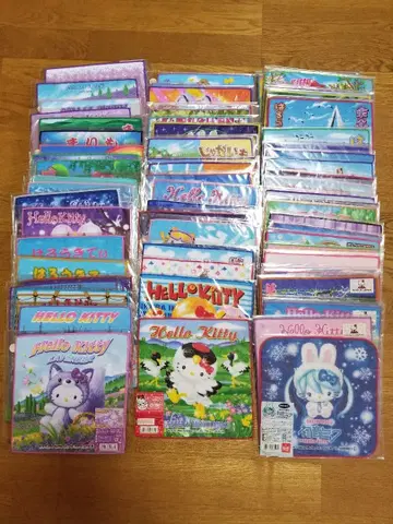 헬로키티 홋카이도 한정 지역 한정 지방 한정 미니 타월 77개 세트