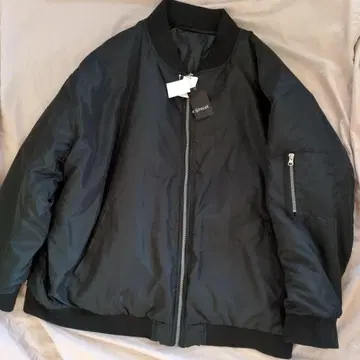 새상품 빅 남성용 블랙 충전솜 자켓 블루종 큰 사이즈 5L