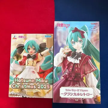 하츠네 미쿠 크리스마스 2025 클래시컬 레트로 피규어 2개 세트 3