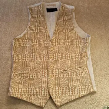 ESTNATION 글렌 체크 무늬 베스트