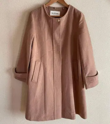 레이빔즈 카멜 코트 후드 부착 사이즈 1