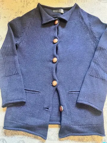 YURI&PARK 네이비 니트 가디건