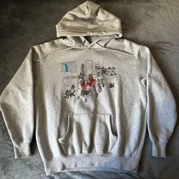 키요 키요 고양이 그레이 후드티 LEVEL.5