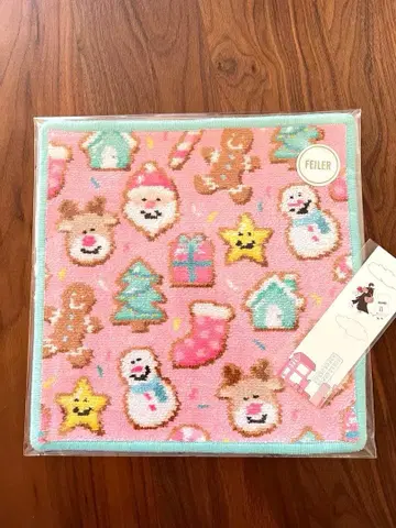 페이러 크리스마스 손수건 WEB 한정판 2025 완판템 핑크