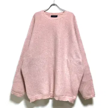 새상품 돌먼 빅 실루엣 니트 스웨터 남성용 핑크 M