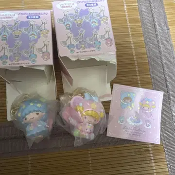 리틀트윈스타 별이 빛나는 밤의 엔젤 디자인 시크릿 키링