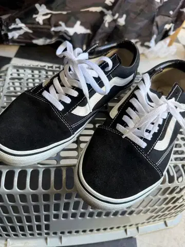 vans 올드스쿨 블랙 스웨이드 캐주얼 스니커즈