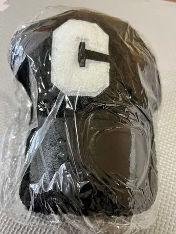 블랙 C 자수 야구 모자