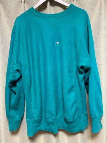 champion 리버스 위브 80s 눈 모양 에메랄드 그린