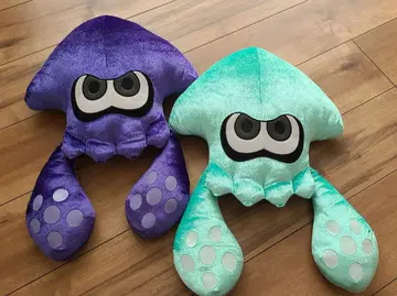 스플래툰 오징어형 봉제 인형 세트 (보라색 그린)