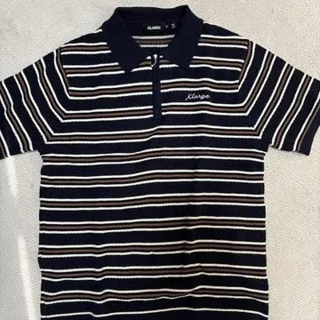 XLARGE 네이비 스트라이프 피케 셔츠 M
