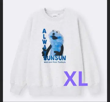 GU 퍼펫순순 헤비 웨이트 맨투맨 풀오버 XL 미사용 새상품