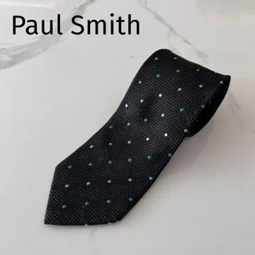 [ 새상품급 ] Paul Smith 도트 무늬 실크 넥타이 폴스미스 블랙