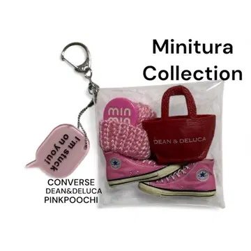 가챠 파우치 DEAN&DELUCA 핑크 파우치 CONVERSE 레드