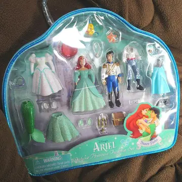 디즈니 파크스 아리엘 피규어 디럭스 프린세스 패션 세트